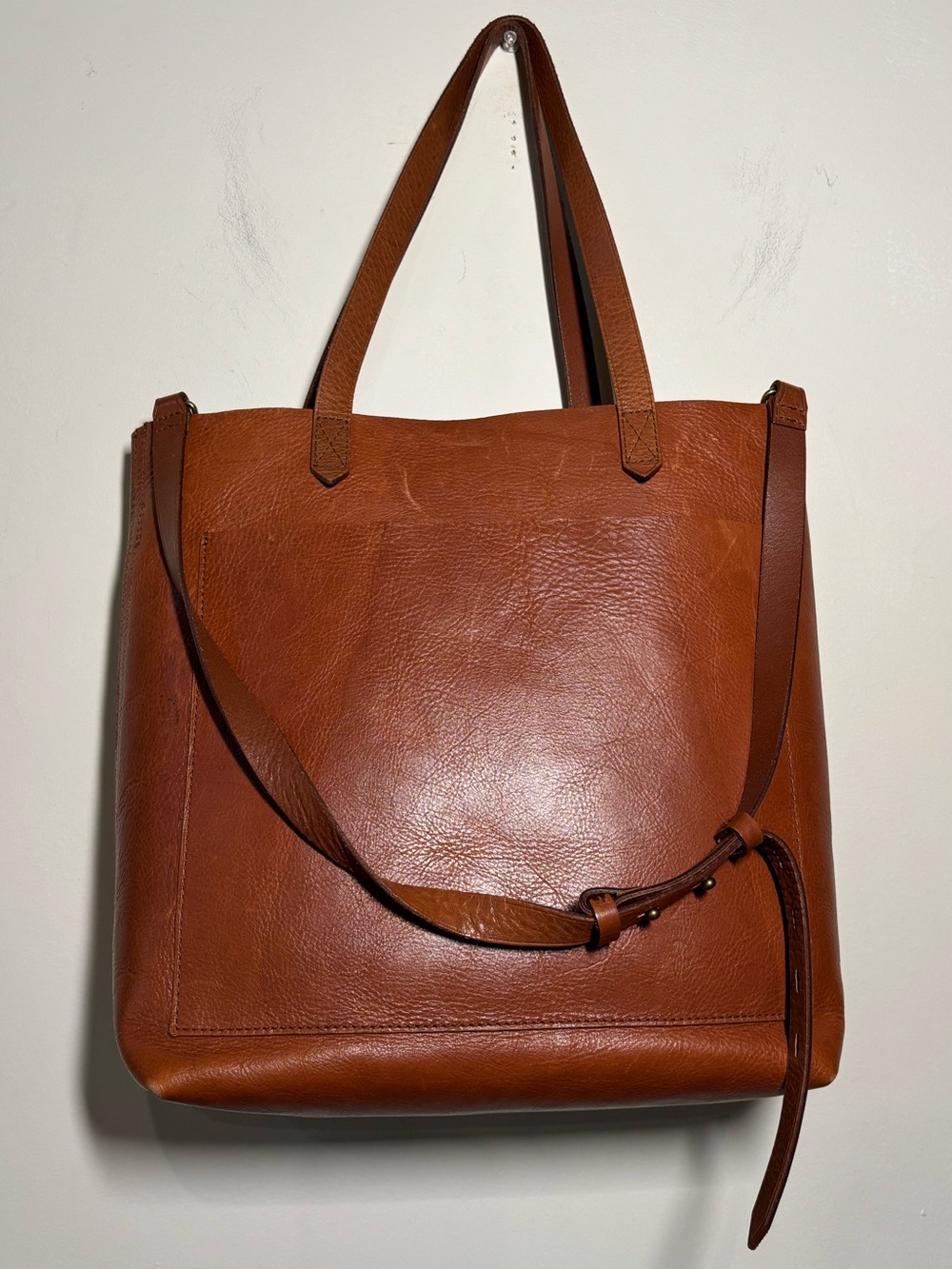 Madewell Cognac Leather Tote